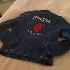 Wrangler Jean Jacket w/ Pendleton Whisky logo
